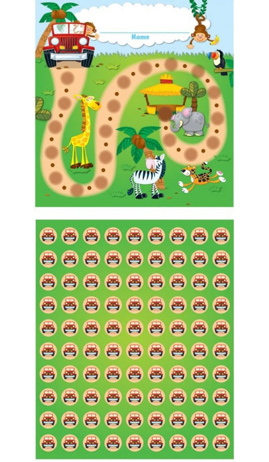 Jungle safari rewards chart
