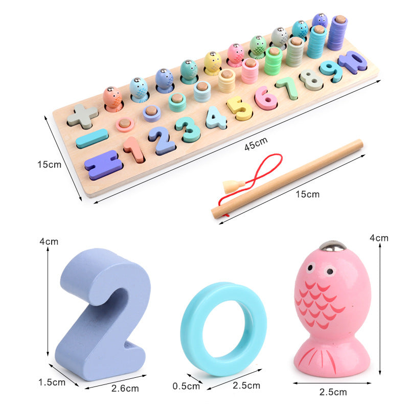 wooden number