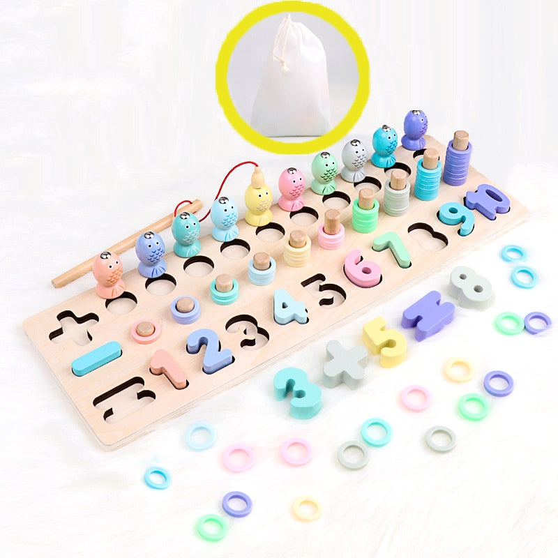 wooden number