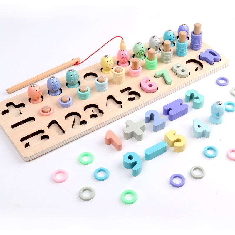 wooden number