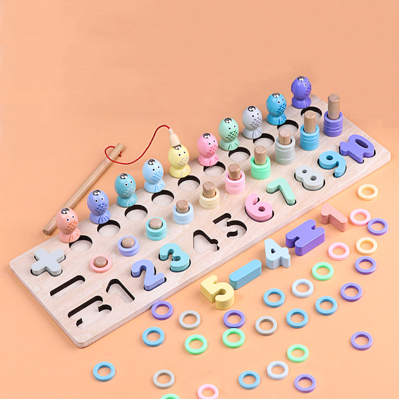 wooden number