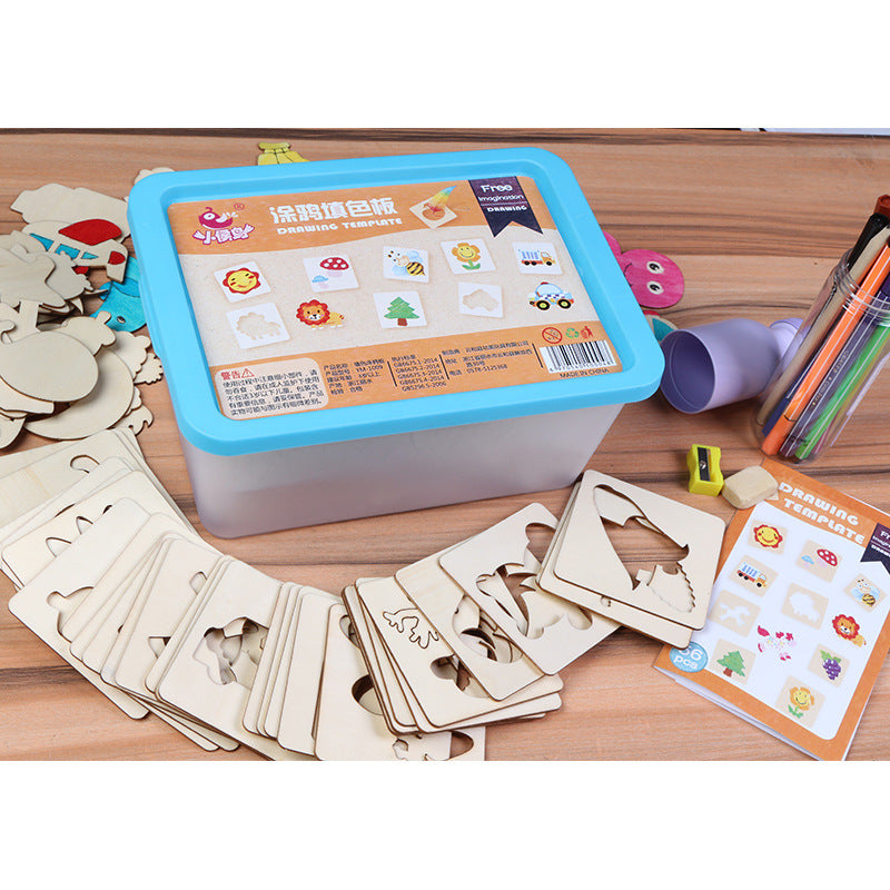 Doodle drawing coloring board