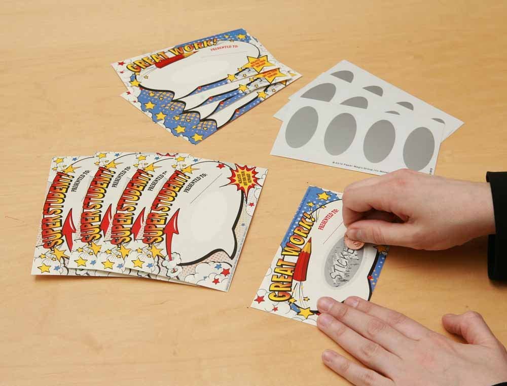 Super Student charts Scratch Off Student Awards, 24pc, 3.5'' W X 6'' H