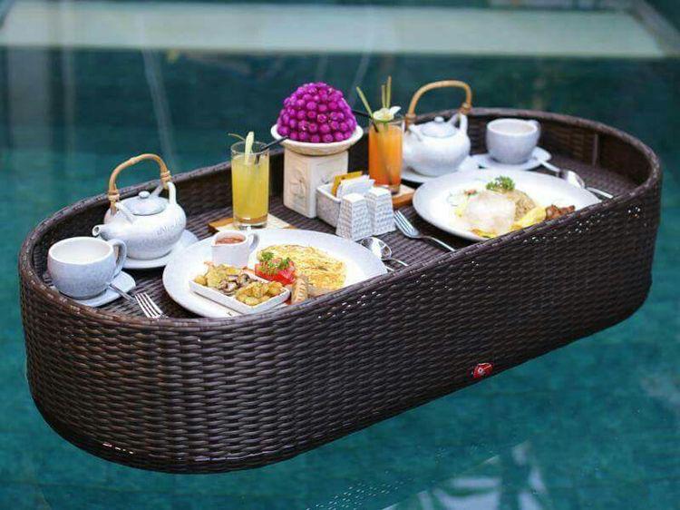 pool tray oval shape