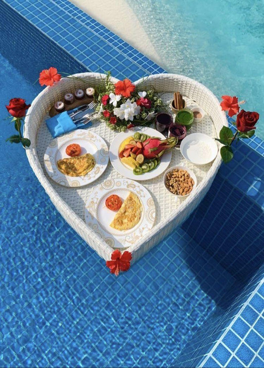 pool tray heart