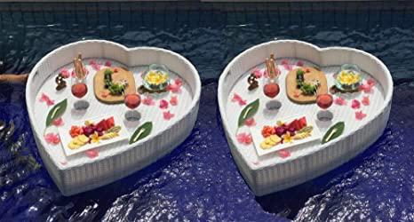 pool tray heart