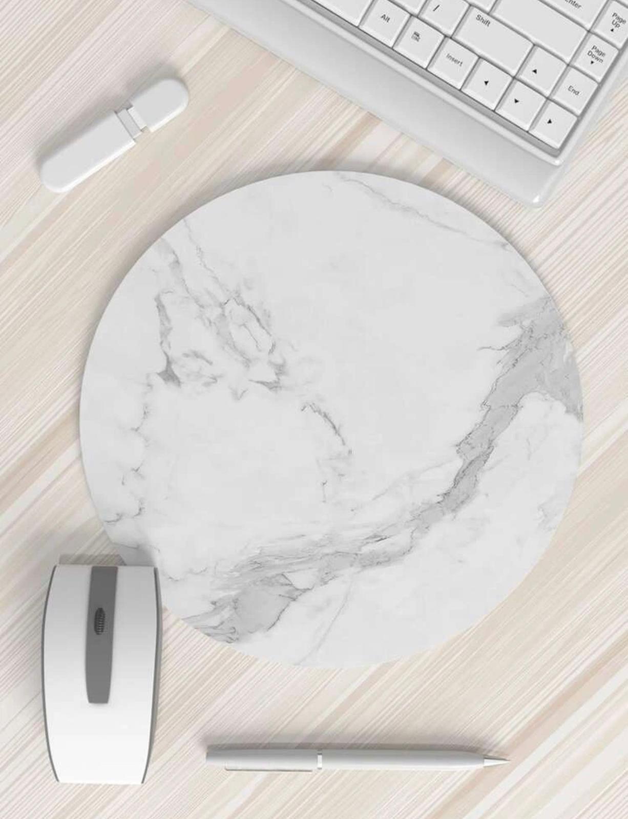 elec Marble Pattern Round Mouse Pad