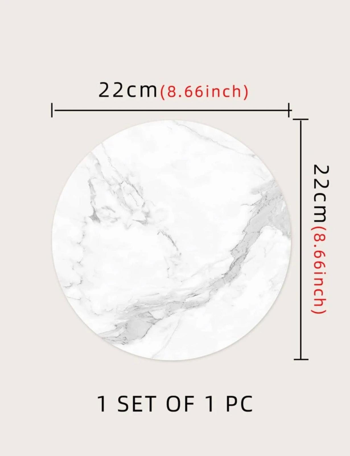 elec Marble Pattern Round Mouse Pad