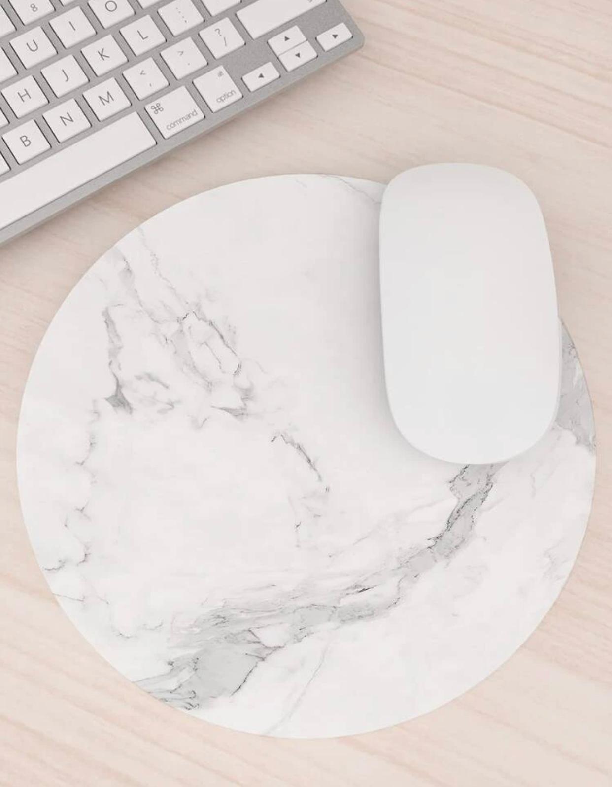 elec Marble Pattern Round Mouse Pad