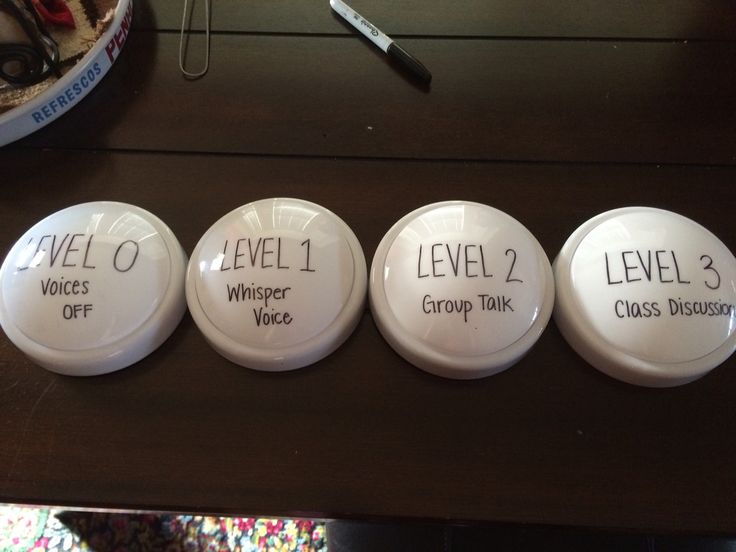 classroom volume levels during work 4 pec