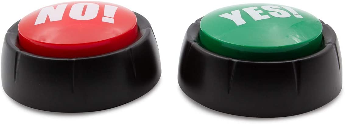 Talking Yes & No Buzzer Buttons - Pack of 2