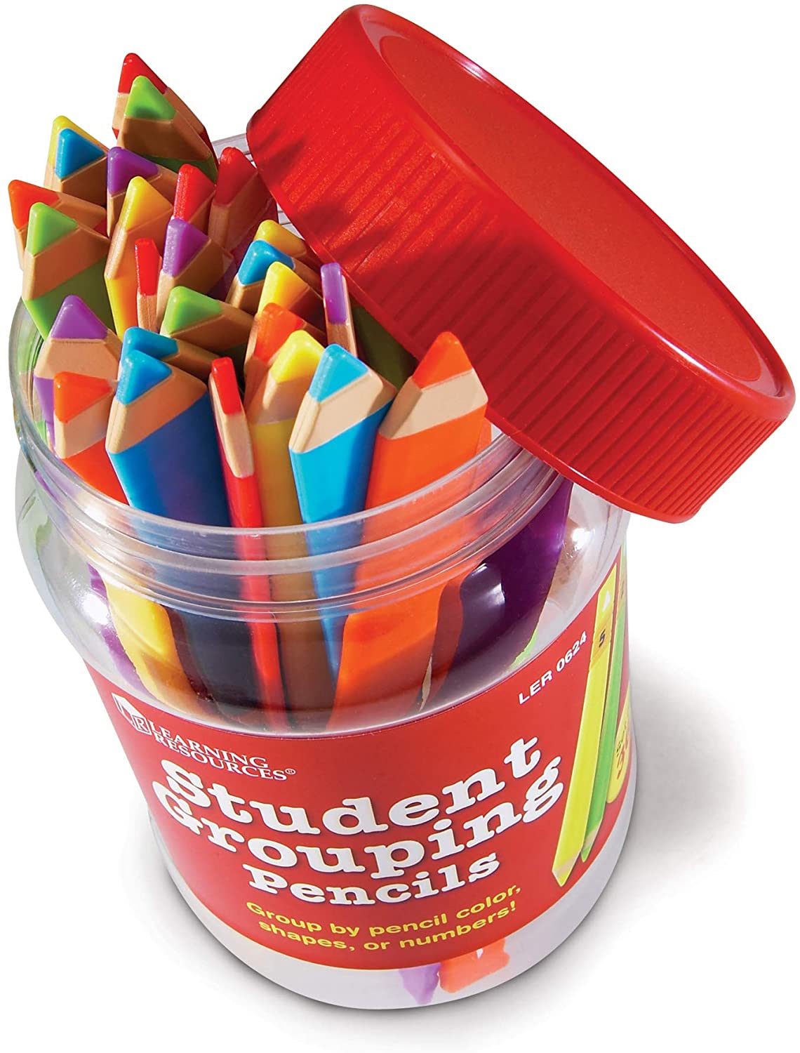 Learning Resources Student Grouping Pencils,Multicolor,4 1/2 x 4/2 in