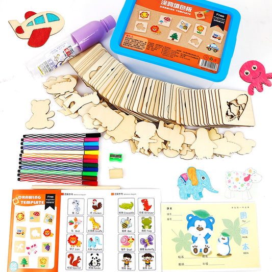 Doodle drawing coloring board