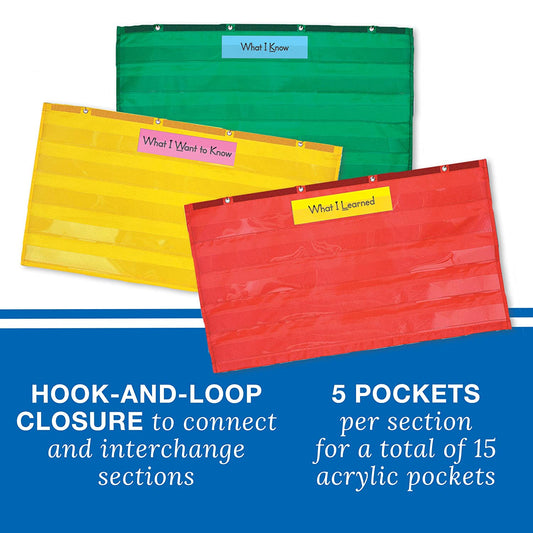 Adjustable Pocket Chart Multi-Purpose Educational