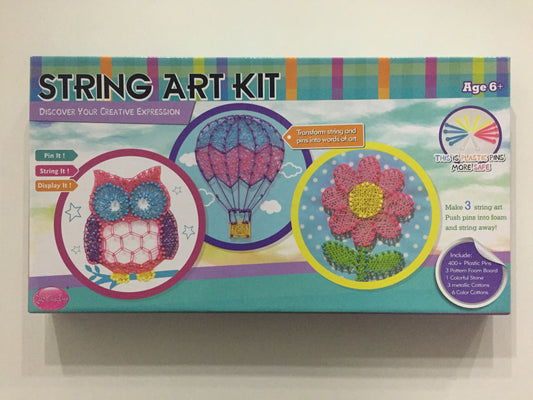 3 designs string art kit