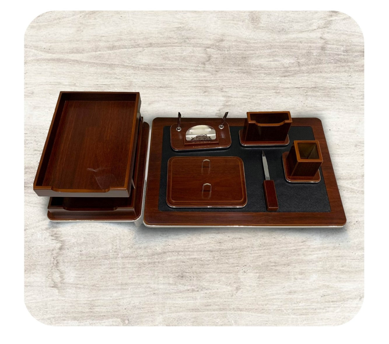 wooden office set