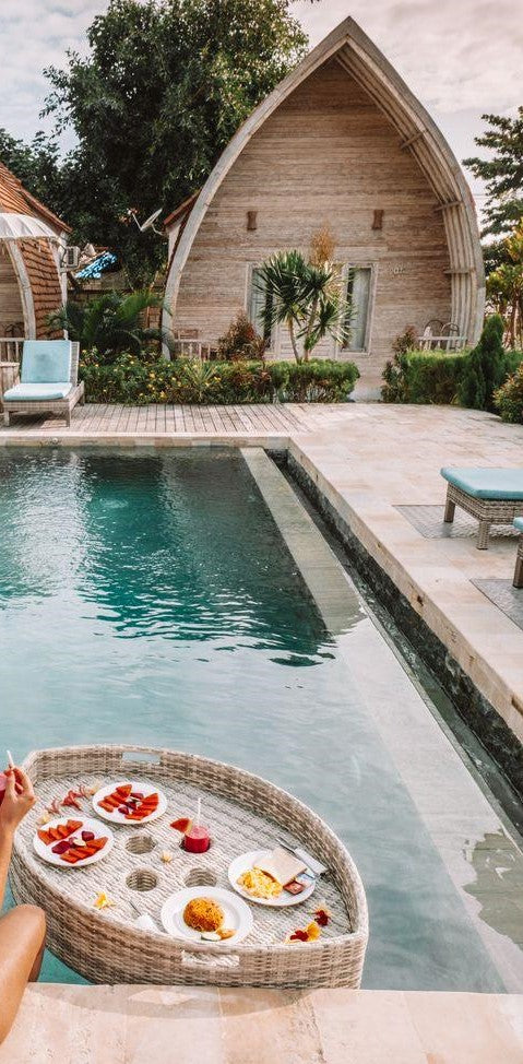 pool tray leaf shape